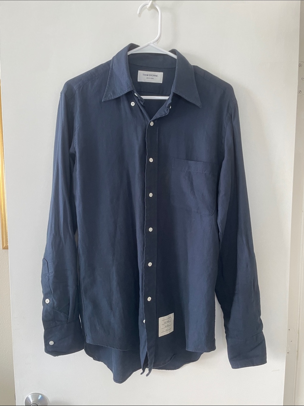 Thom Browne Deep Navy Button-Down Shirt